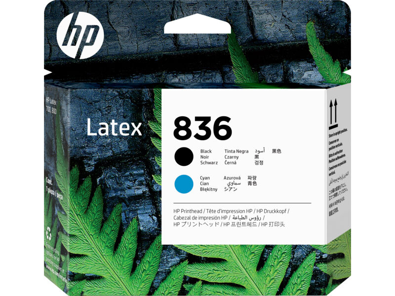 HP Печатающая головка 836 Black/Cyan Latex Printhead (4UV95A)
