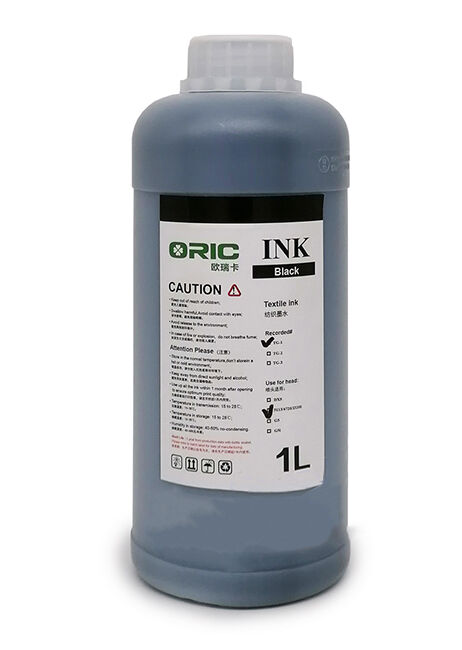 Oric Бутыль с текстильными чернилами TG-1K для DTF печати, Black (Черный), 1л