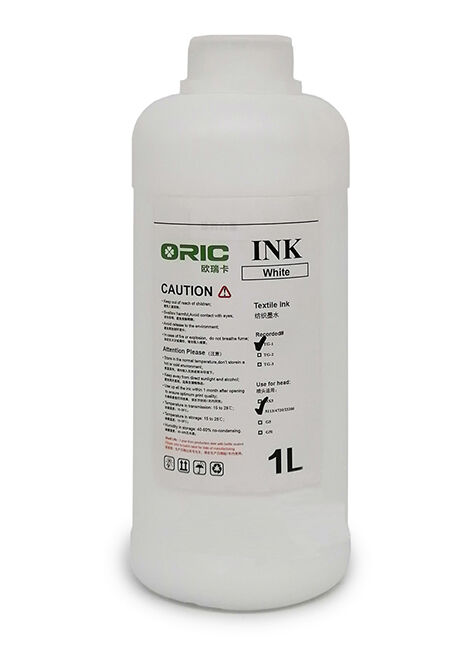 Oric Бутыль с текстильными чернилами TG-1W для DTF печати, White (Белый), 1л