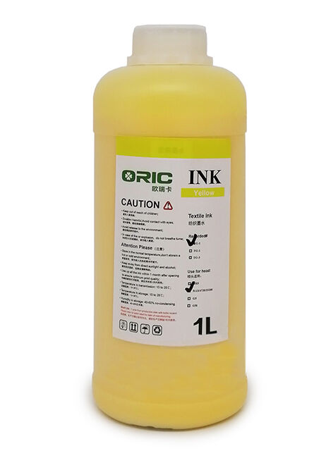 Oric Бутыль с текстильными чернилами TG-1Y для DTF печати, Yellow (Желтый), 1л