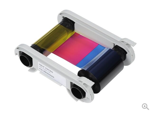 Evolis Полноцветная полупанельная лента для двусторонней печати YMCKO+KO R7H006NAA