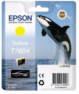 Epson Контейнер с желтыми чернилами T7604 для SC-P600 (C13T76044010)