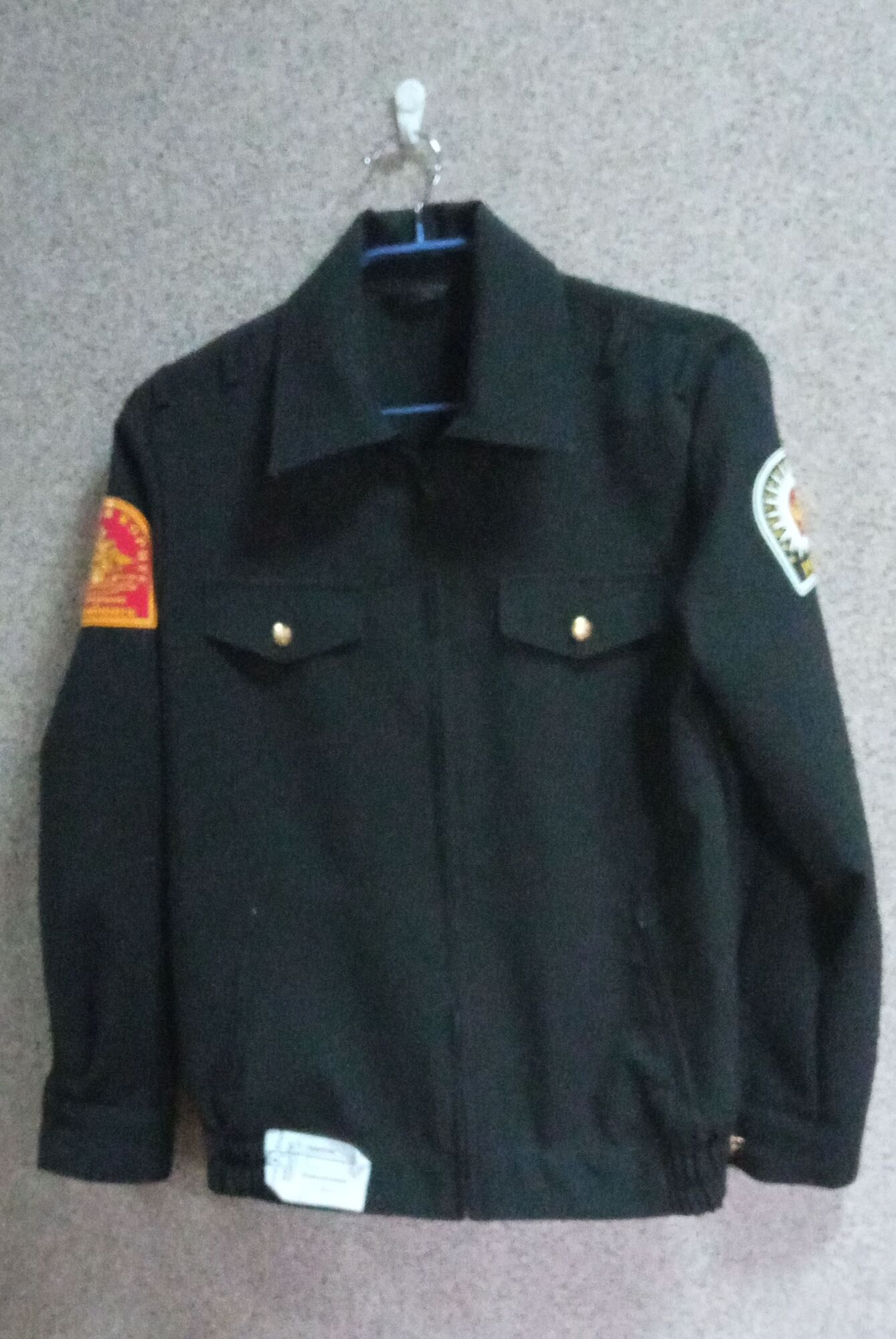 Куртка на поясе кадетская ткань п/ш оливка, черная, синяя