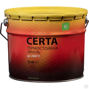 Эмаль термостойкая CERTA-HS, коричневый Premium 10 кг 