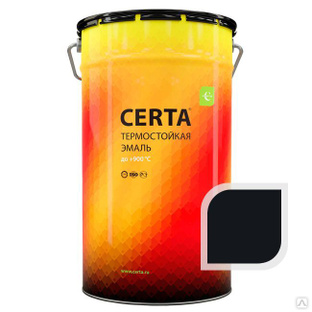 Эмаль термостойкая CERTA-HS, антрацит Standart 25 кг 