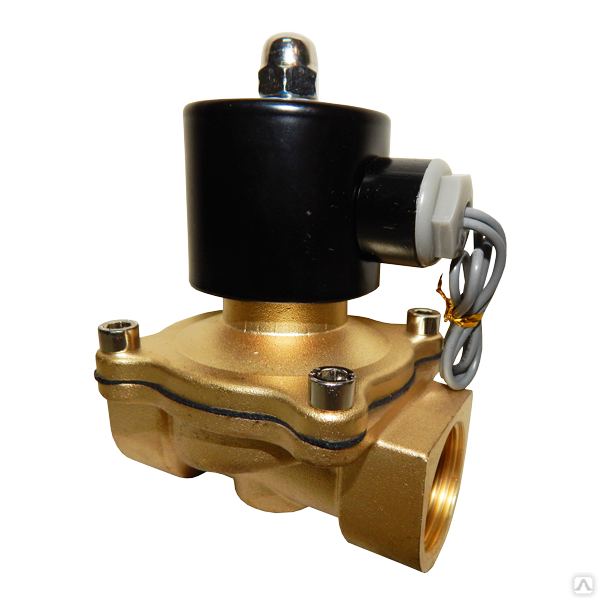 Клапан с ЭМУ 2/2 НЗ G1", 0-0.7MPa (АC220V, DC24V) Собственное производство