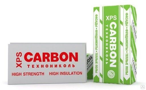 Экструдированный пенополистирол XPS Carbon Prof 60х580х1180 мм