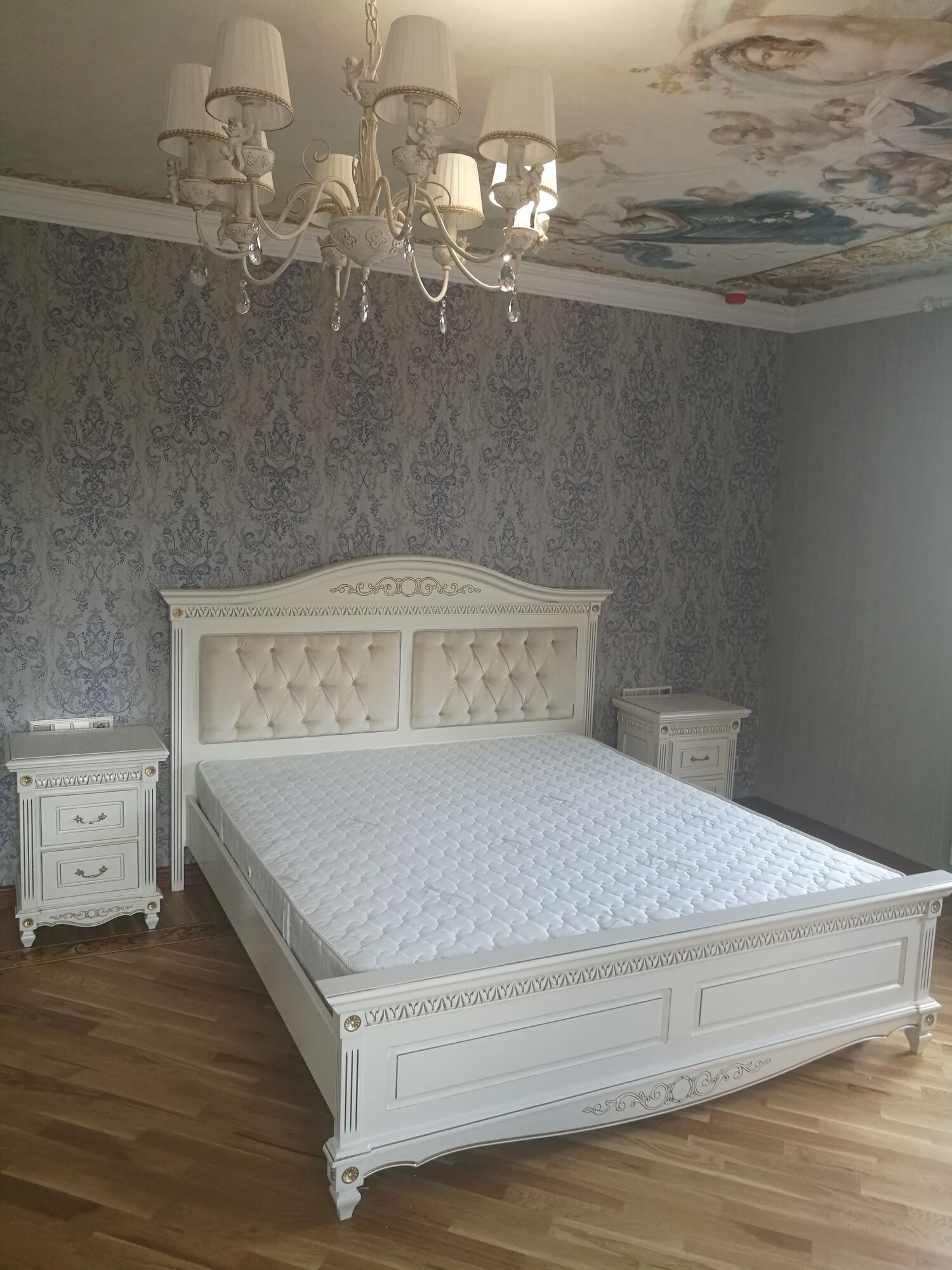 Румынская кровать КАРИНА белая 160x200