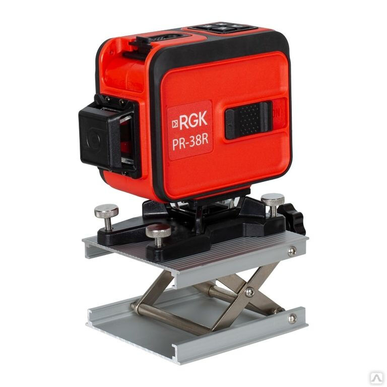 Комплект лазерный уровень RGK PR-38R + штанга-упор RGK CG-2 1