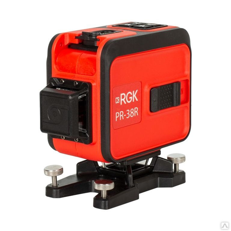 Комплект лазерный уровень RGK PR-38R + штанга-упор RGK CG-2 2