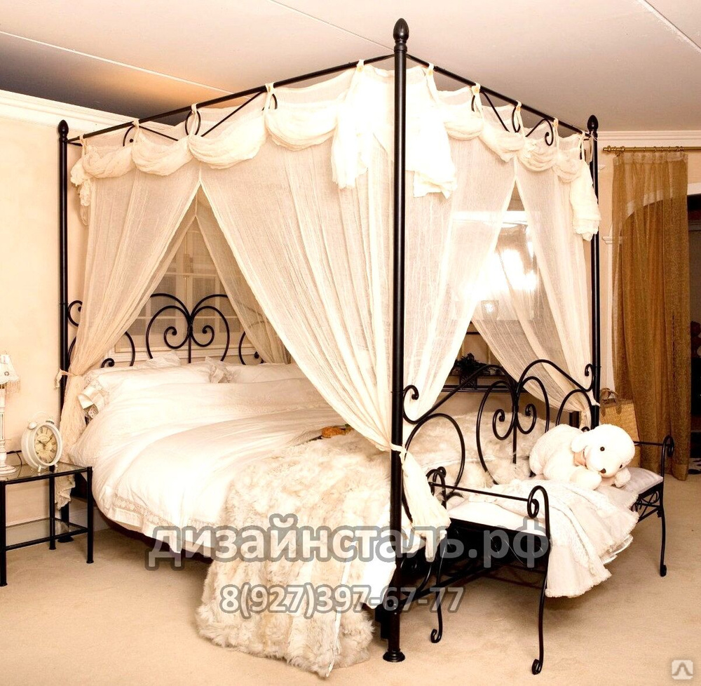 Кровать Афина с балдахином Марина мебель