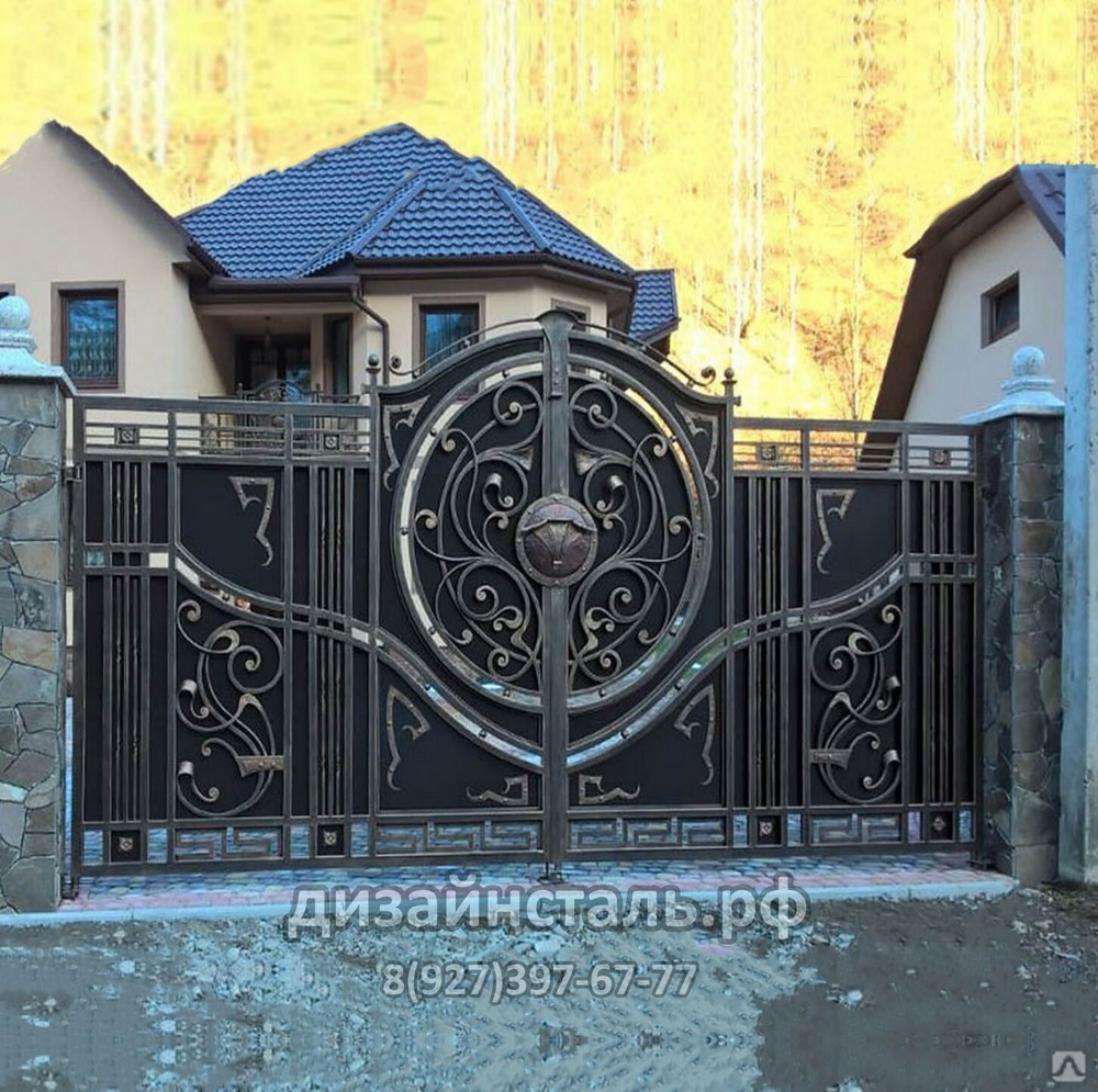 Кованые ворота Ишеева