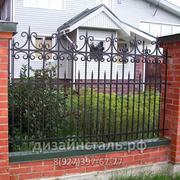Забор классический кованый Светлана