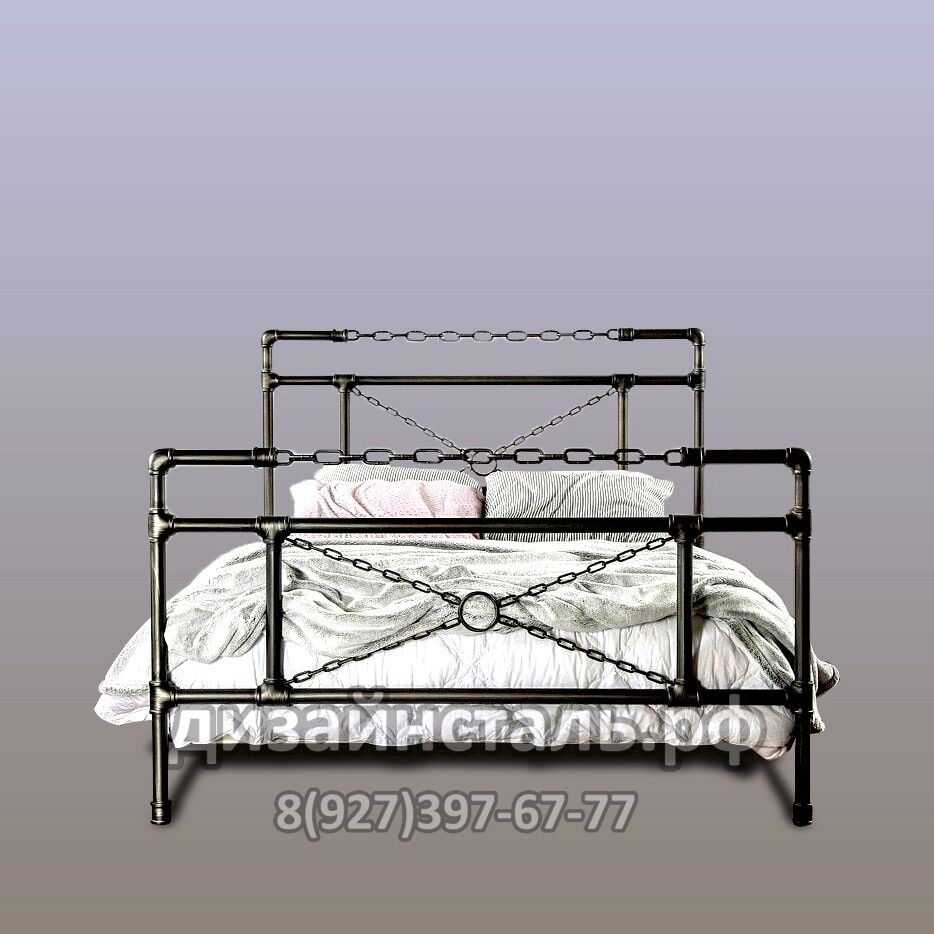 Кровать в стиле лофт 17