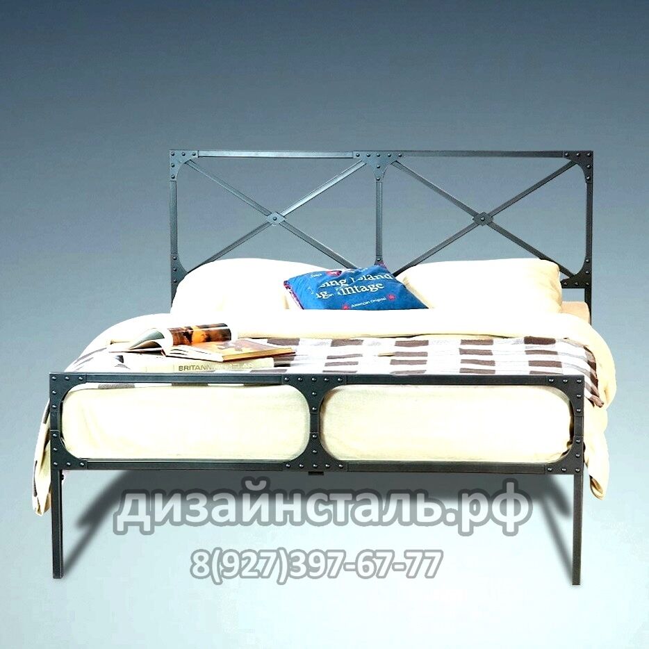 Кровать в стиле лофт 23