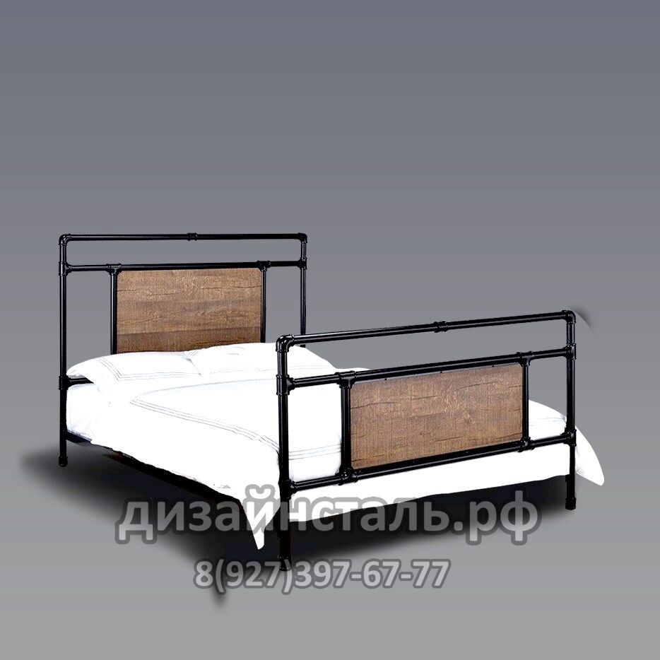 Кровать в стиле лофт 41