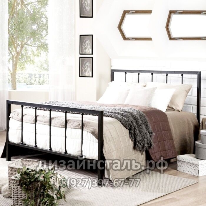 Кровать в стиле лофт 49