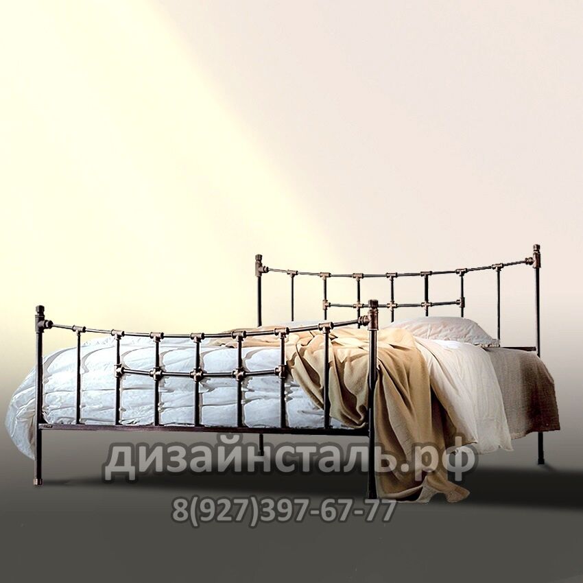 Кровать в стиле лофт 55