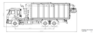 КМУ Ломовоз КАМАЗ-65115-3094-48 (Евро-5), кузов 30 куб. (САТ), Майман-110S Грузовики 