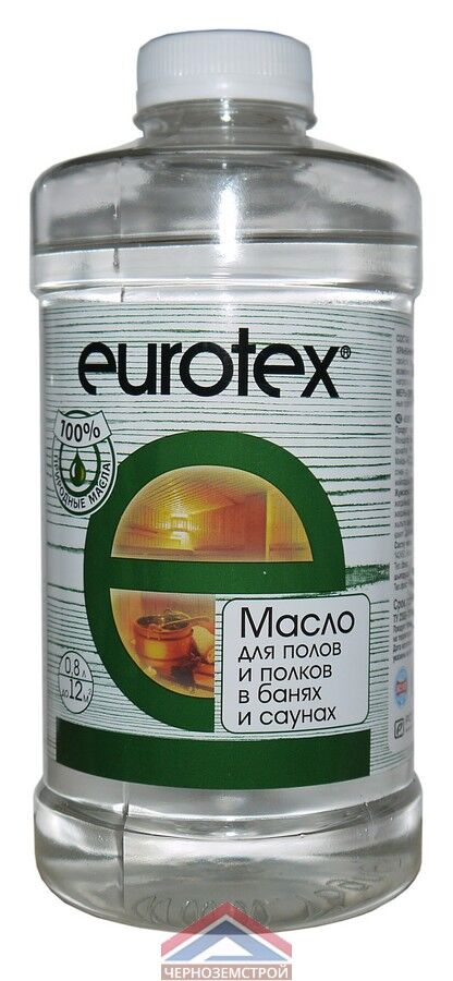 Масло защитное для полов и полков "EUROTEX-САУНА" 0,8 л бесцвветный