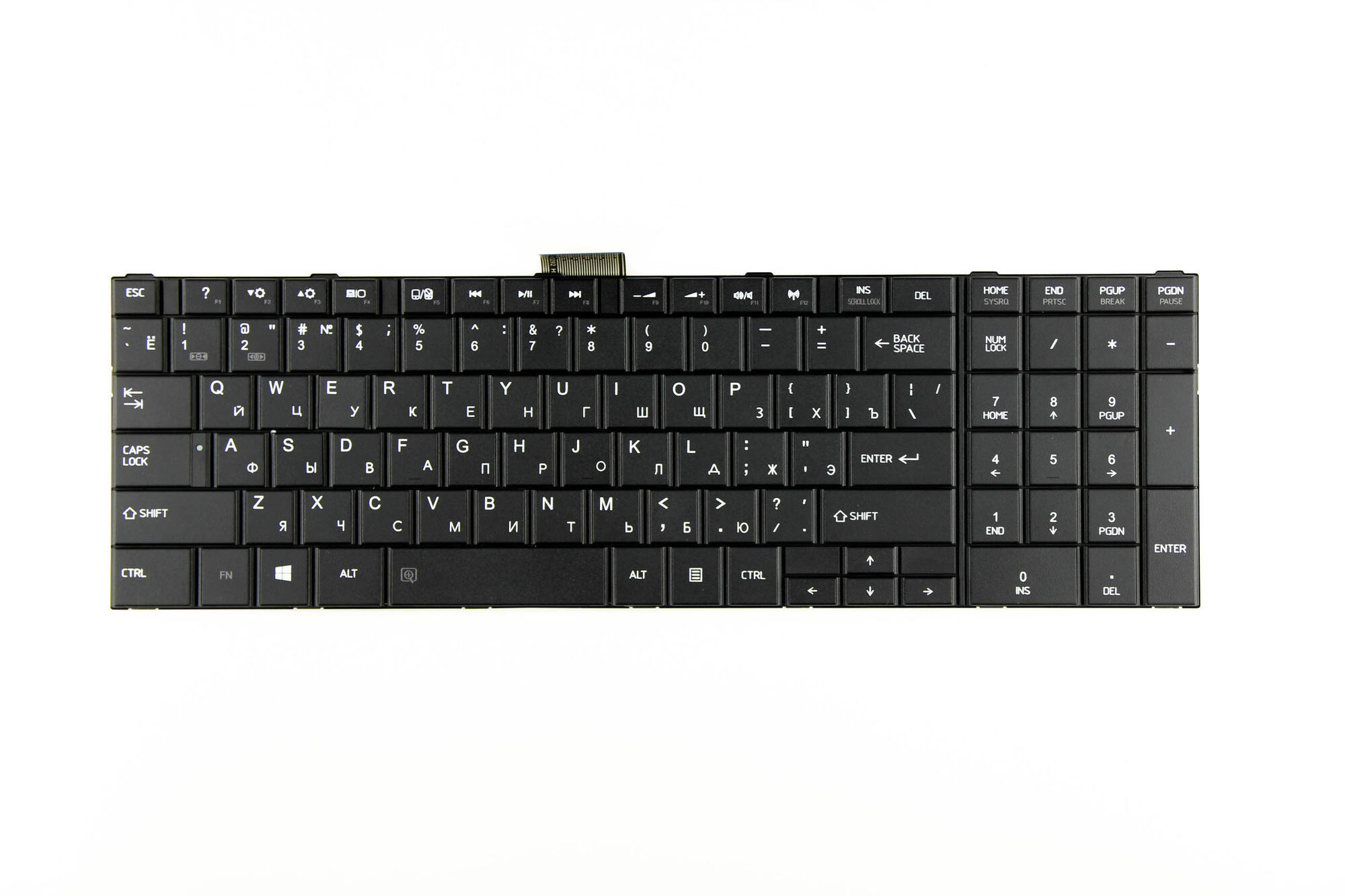 Клавиатура для ноутбука Toshiba C850 L850 L870 черная p/n: NSK-TV0SV, NSK-TV0SU, NSK-TT0SV