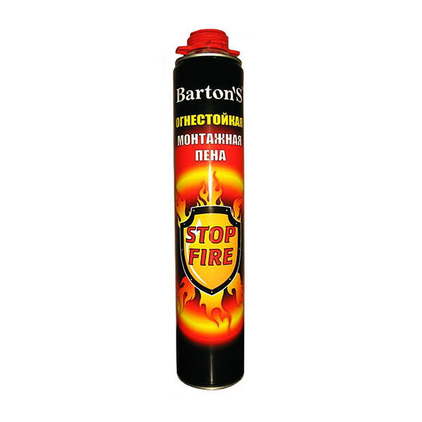 Пена монтажная огнестойкая Barton’S Stop Fire 880 мл