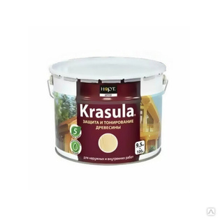 Состав защитно-декоративный для древесины Krasula 9,5 кг 