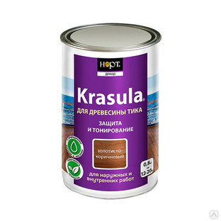 Состав защитно-декоративный для тика Krasula 0,8 кг 
