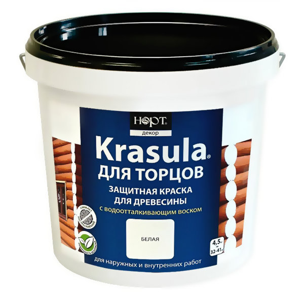 Состав защитно-декоративный для торцов Krasula 4,5 кг
