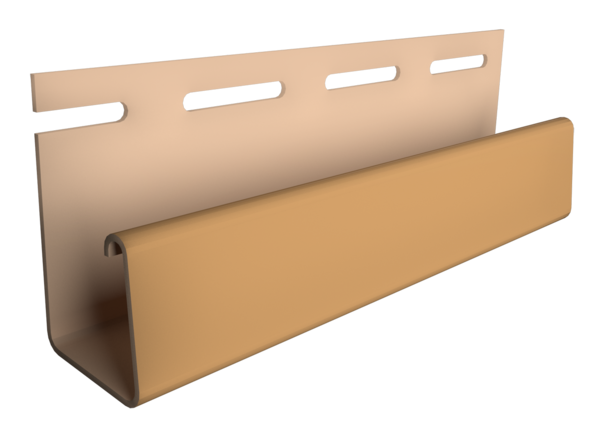 Профиль J18 для сайдинга BERGARТ и фасадных панелей Docke (Дёке), Каштановый