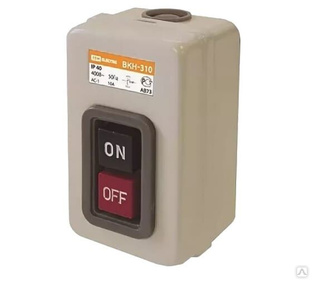 Выключатель кнопочный с блокировкой ВКН-310 3P 10A 230/400B IP40 