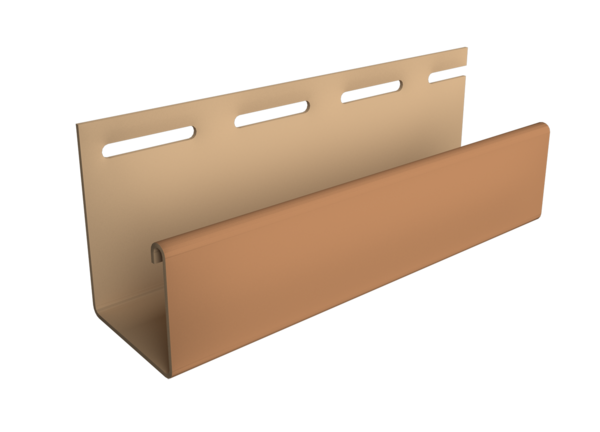 Профиль J30 для сайдинга BERGARТ и фасадных панелей Docke (Дёке), Каштановый