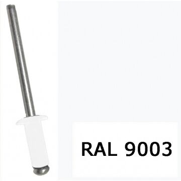 Заклепка вытяжная алюминий-сталь 4,0х12 ZK RAL9003