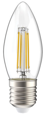 Лампа светодиодная 360° C35 7Вт свеча 4000К E27 230В прозрачная IEK