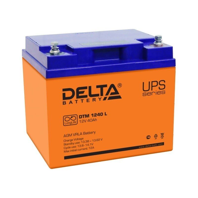 Аккумулятор UPS 12В 40А.ч Delta DTM 1240 L 1