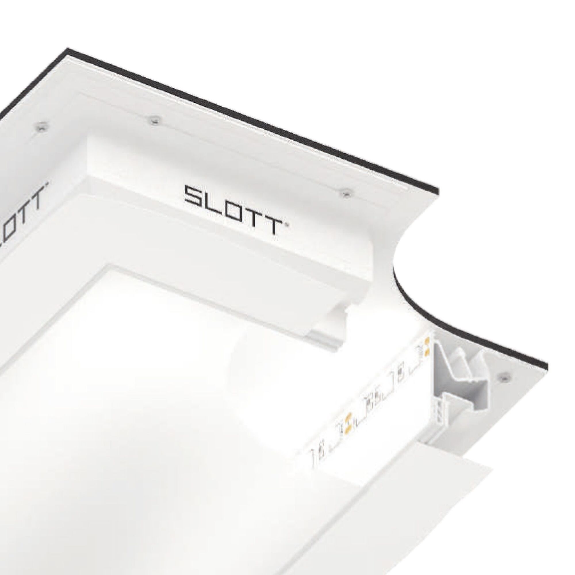 Профиль для натяжных потолков Slott 40 белый, цена в Нижнем Новгороде ...