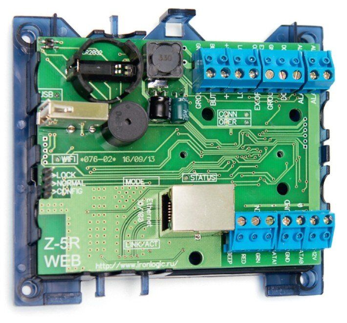 Z-5R Web Контроллер СКУД сетевой автономный, вход 2 считывателя