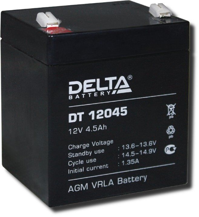 АКБ DELTA DT 12045 Аккумуляторная батарея 12 В, 4.5 Ач Разные производители