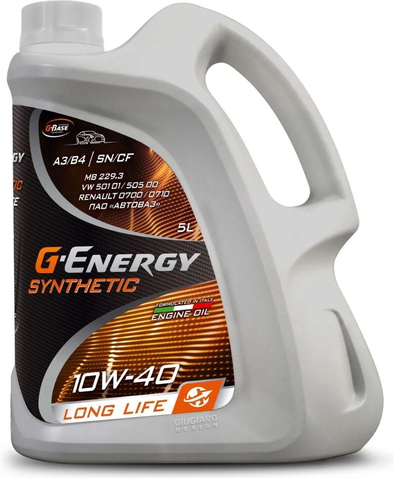 G-Energy Synthetic Long life 10w40 SN/CF 5 л (Масло моторное синтетическое) 253142396