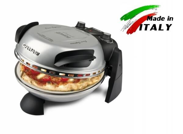 Пиццамейкер G3 ferrari Delizia G10006 бытовая домашняя мини печь для изготовления пиццы дома и бизнеса серебро G3 Ferrar