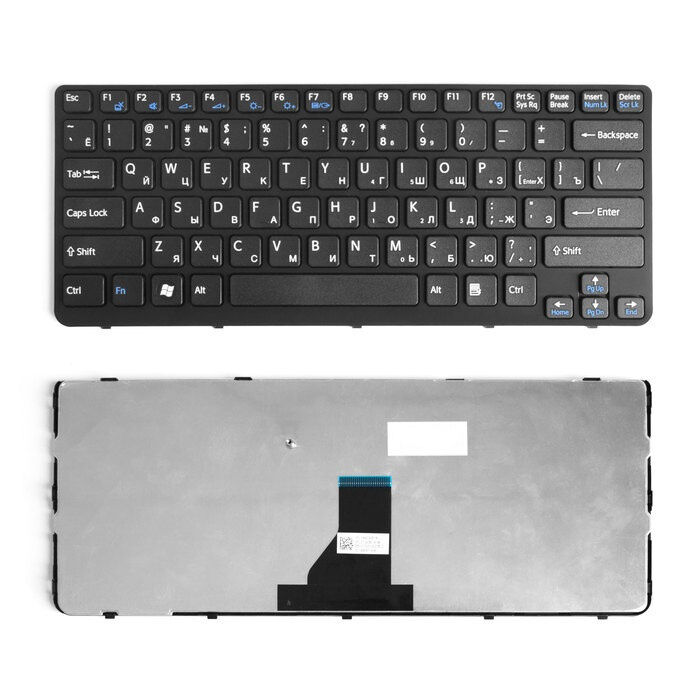 Клавиатура для ноутбука Sony SVE141 черная p/n: 9Z.N6BSQ.M0R, NSK-SDMSQ 0R, 149115111RU, 9Z.N6BBF.R0