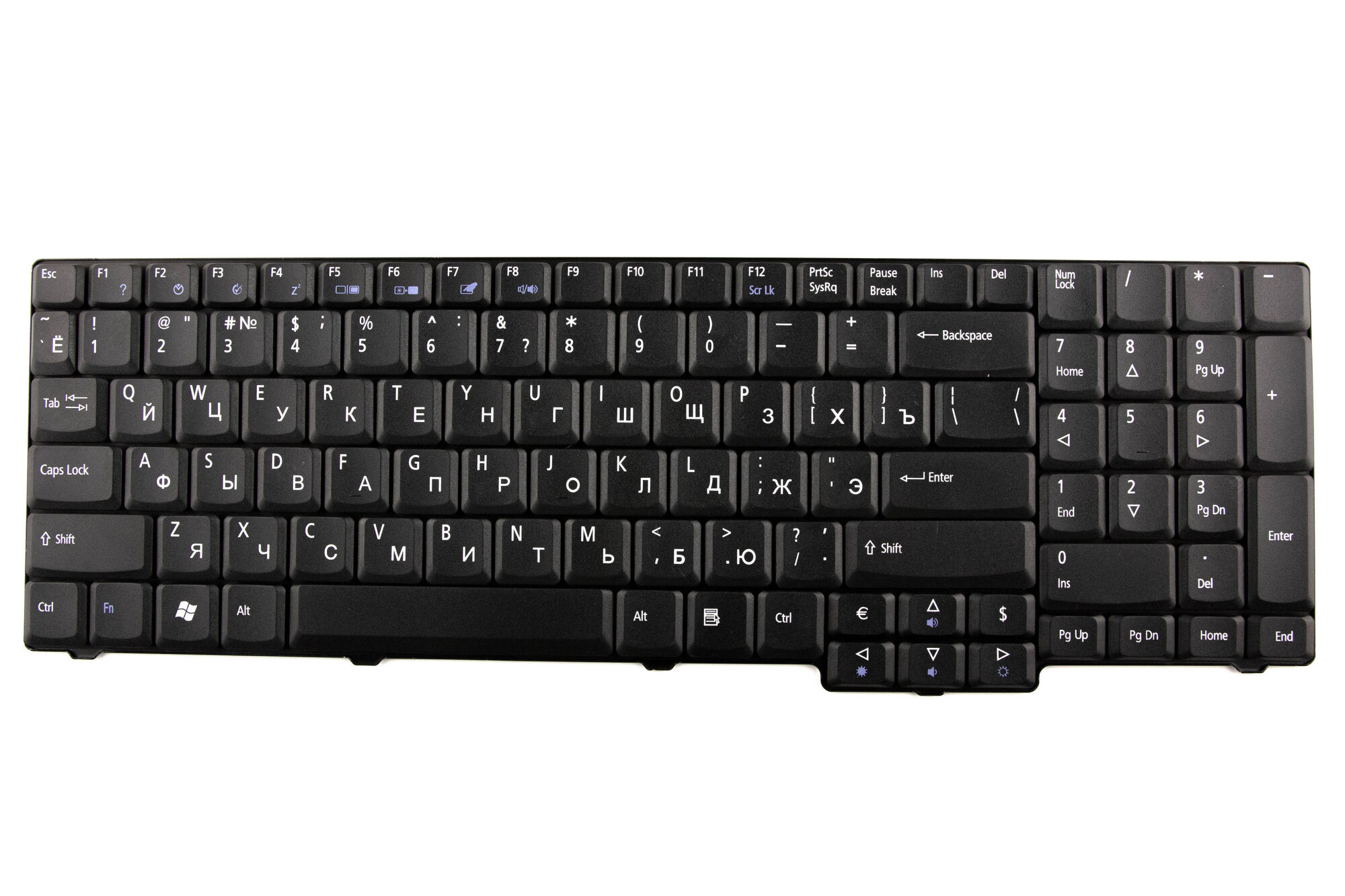 Клавиатура для Acer 9300 9400 7000 5735 6930G Черная p/n: NSK-AFC2R, NSK-AFE0R, NSK-AFF0R