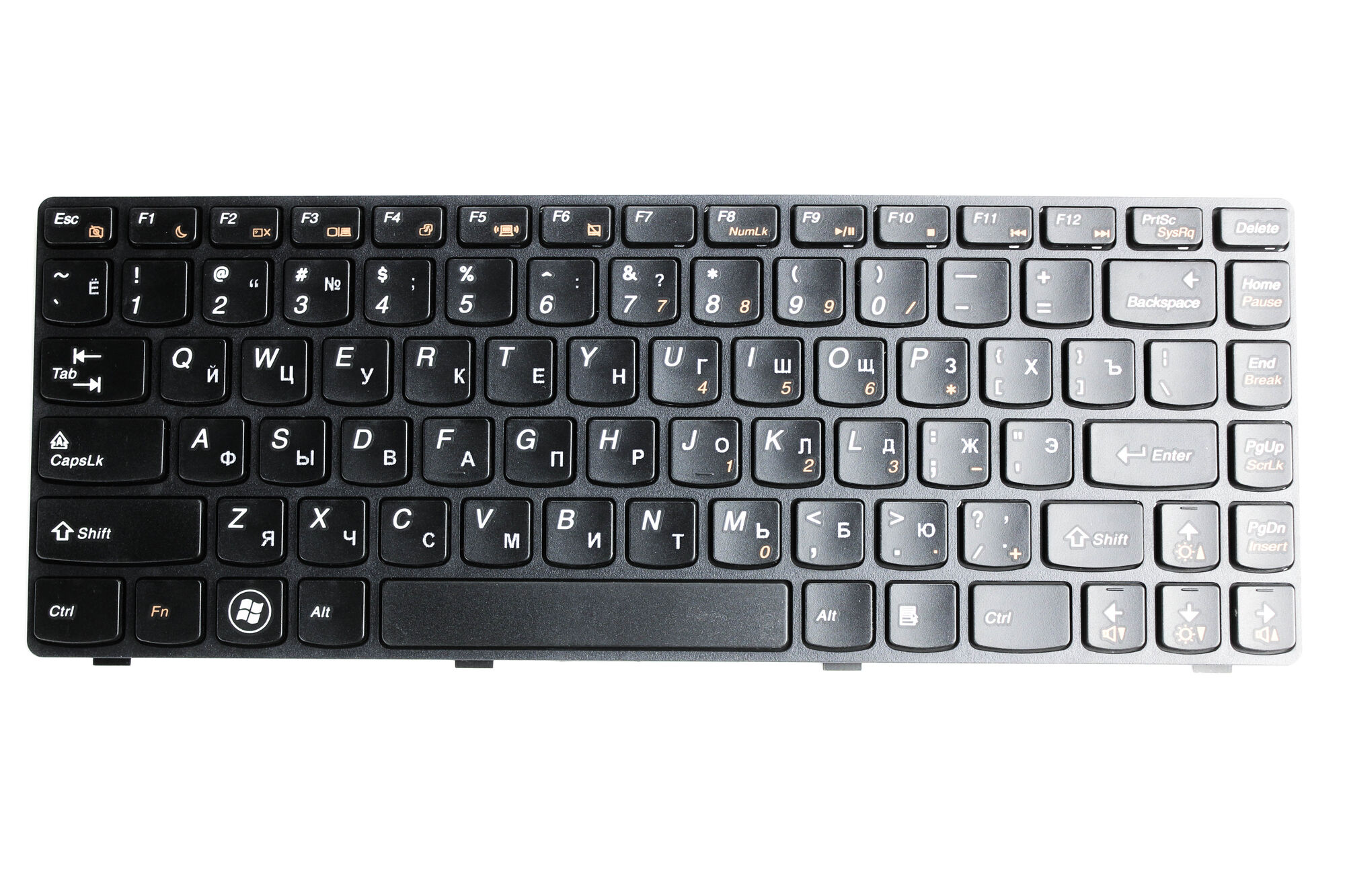 Клавиатура для ноутбука Lenovo Y480 p/n: 25203225, 25-203225, T2Y8-RU, PK130MZ3A05, 9Z.N6FSC.20R