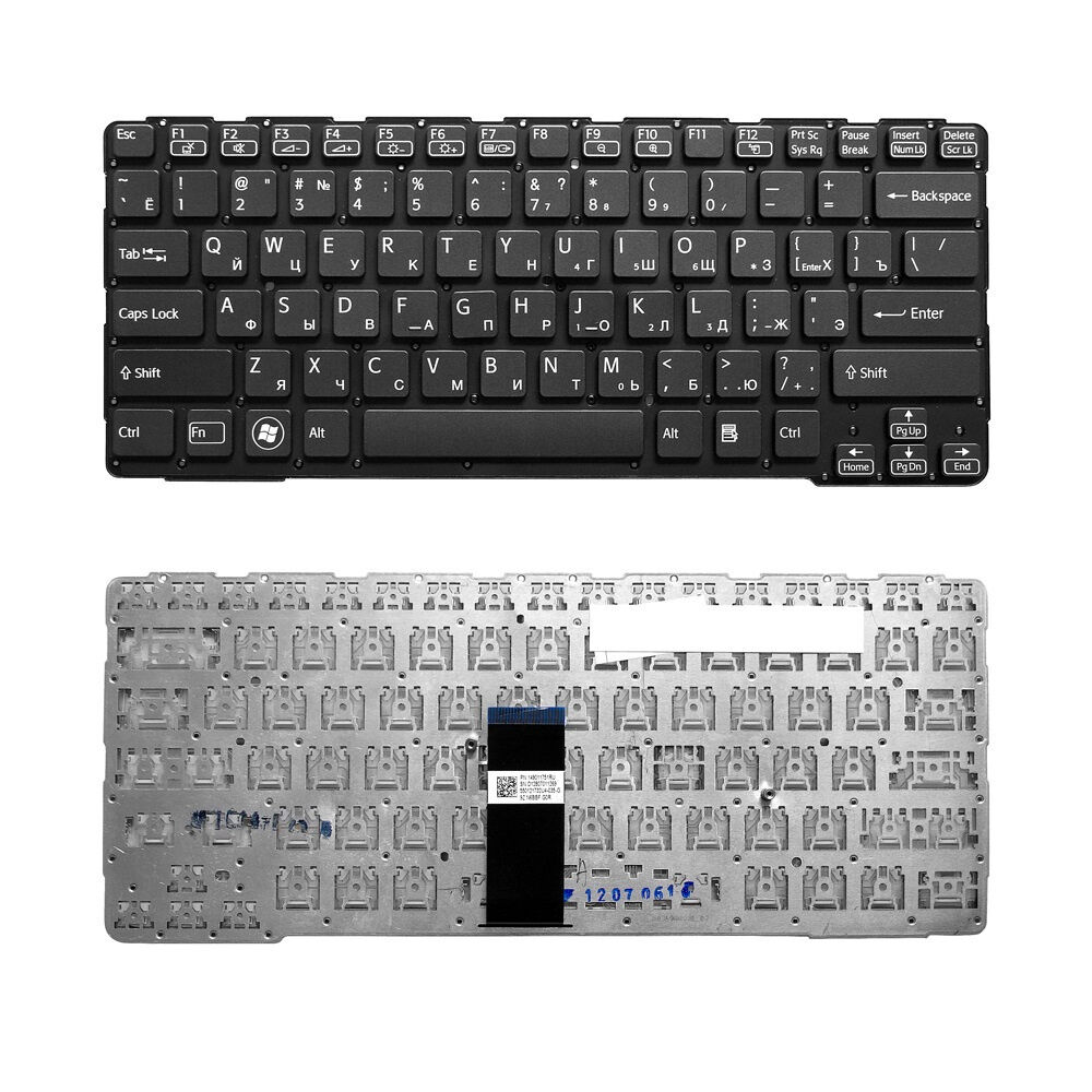Клавиатура для ноутбука Sony SVE14A черная p/n: 9Z.N6BBF.D0R, NSK-SDDBF 0R, 149115111RU, 9Z.N6BBF.R0