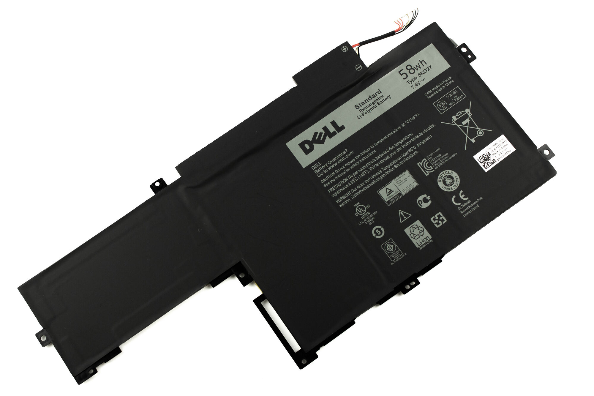Аккумулятор для Dell Inspiron 14-7000 14-7437 ORG (7.4V 7840mAh) p/n: 5KG27