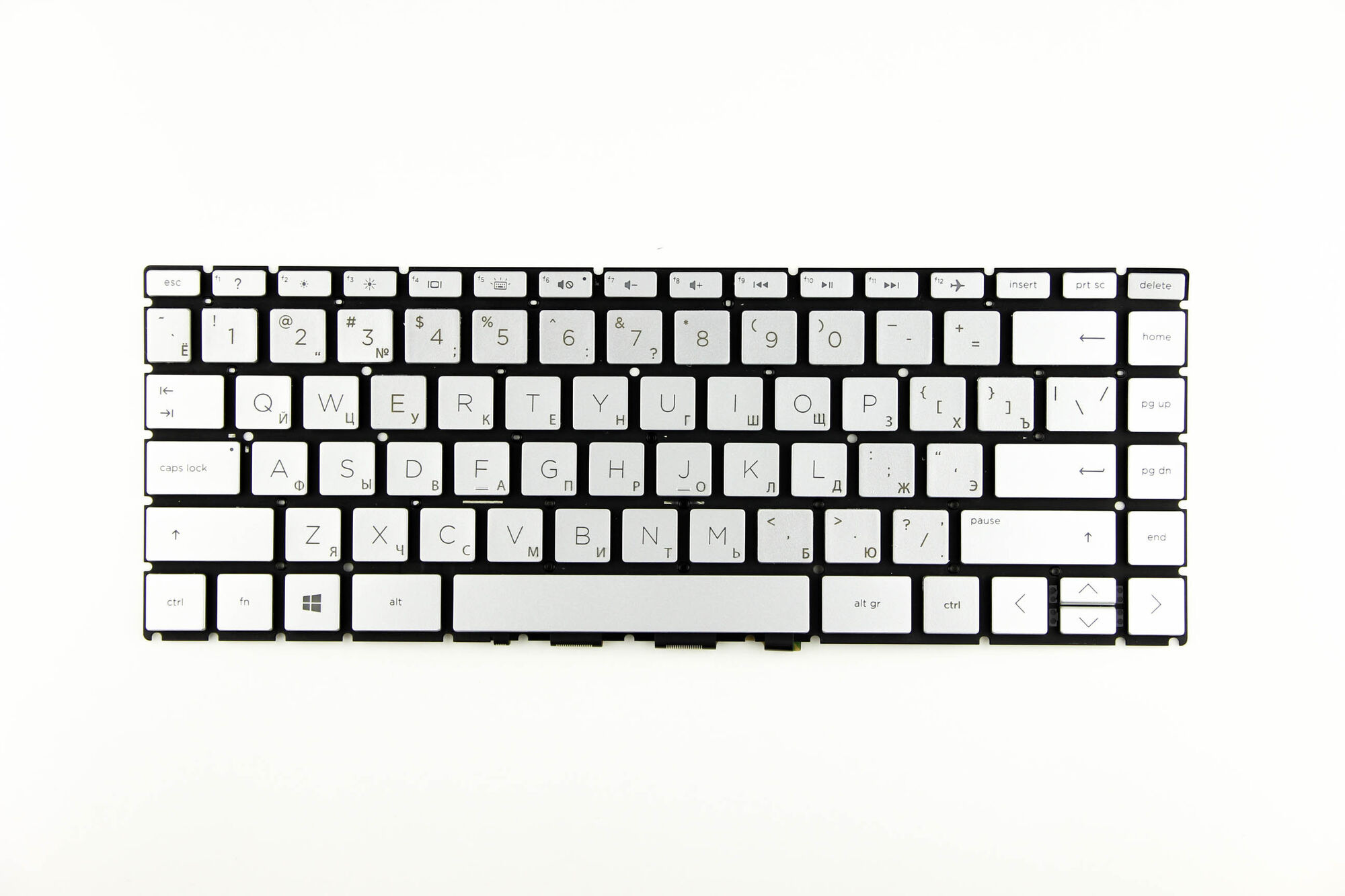 Клавиатура для HP 14-CE 14-CK 14-CM Серебро p/n: L47781-001, 490.0GG07.AS01, T19032200581