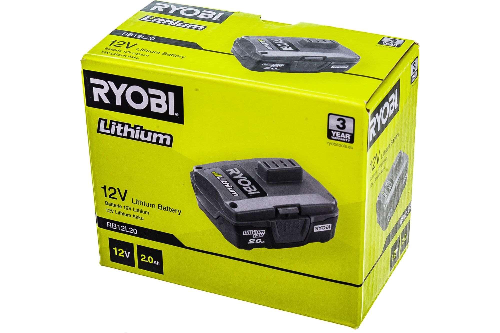 Аккумулятор RB12L20 (12 В, 2Ахч, Li-Ion) Ryobi 5133005089, цена в  Екатеринбурге от компании ГЛОБАЛСТРОЙРТИ