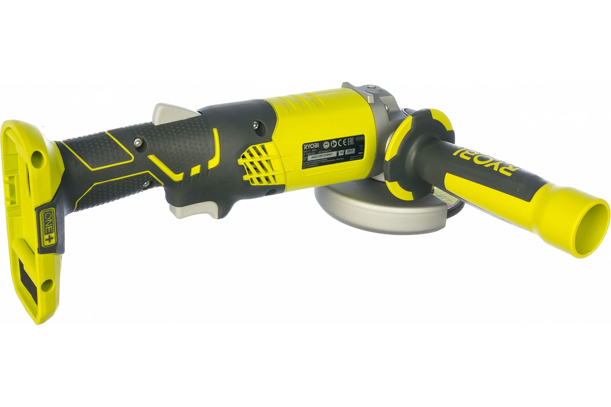 Аккумуляторная угловая шлифмашина Ryobi ONE + R18AG-0 5133001903, цена в  Москве от компании ЗАВОД БЕРМАЛЛ