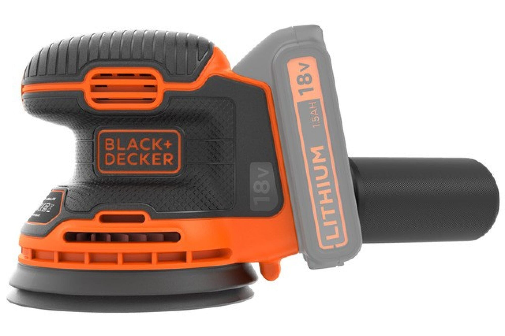 Аккумуляторная эксцентриковая шлифмашина Black&Decker BDCROS18N, цена в  Екатеринбурге от компании ГЛОБАЛСТРОЙРТИ