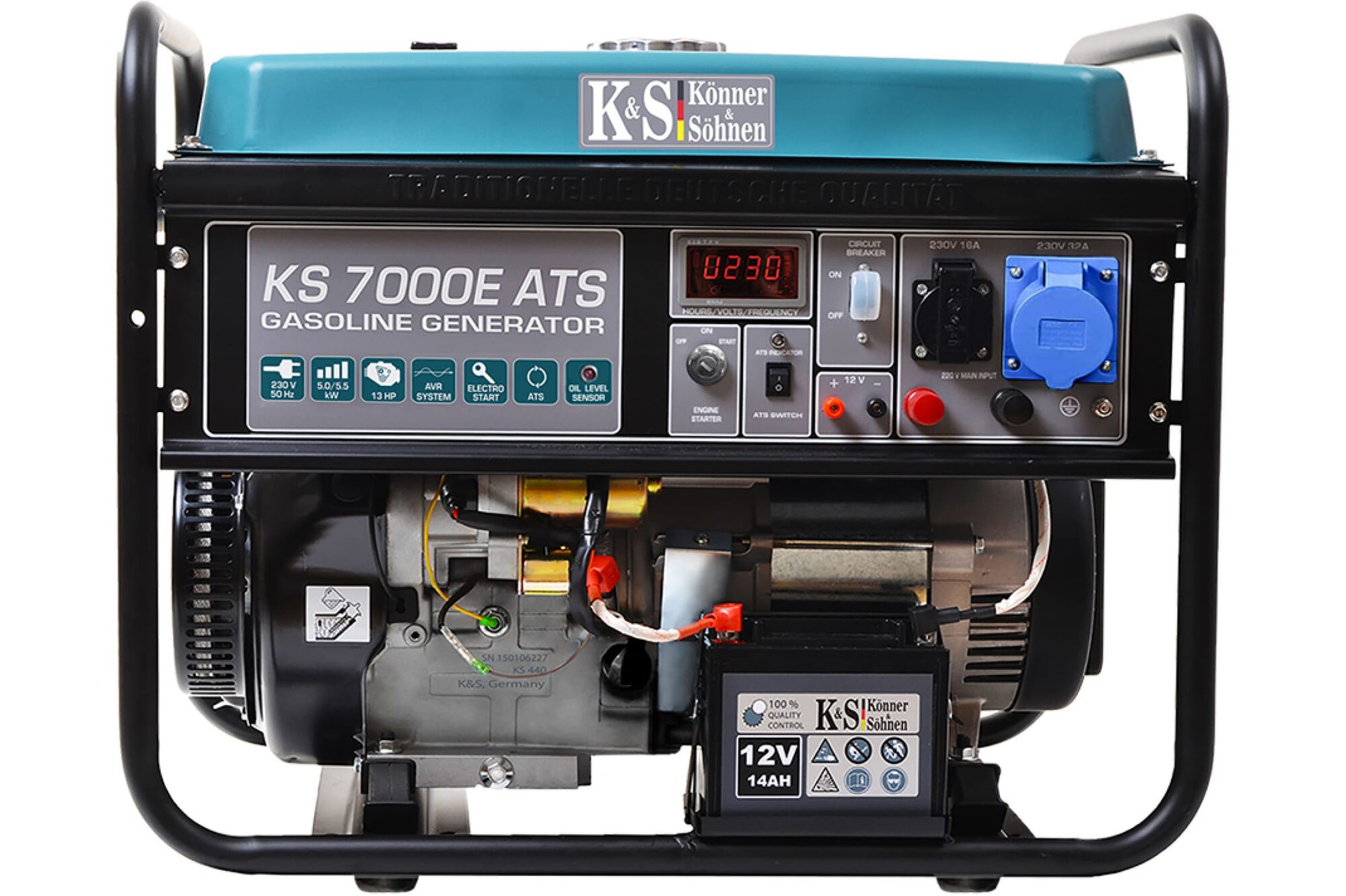 Бензиновый генератор Konner&Sohnen KS 7000E ATS 1